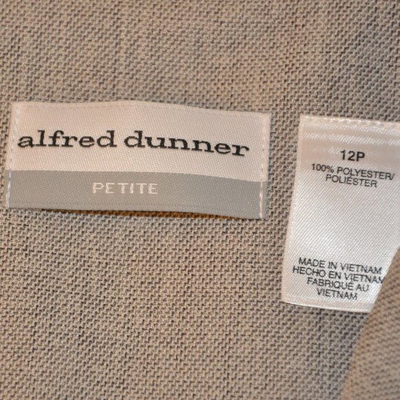 Alfred Dunner Womens Petite Flowerd Gray Jacket - Picture 9 of 12